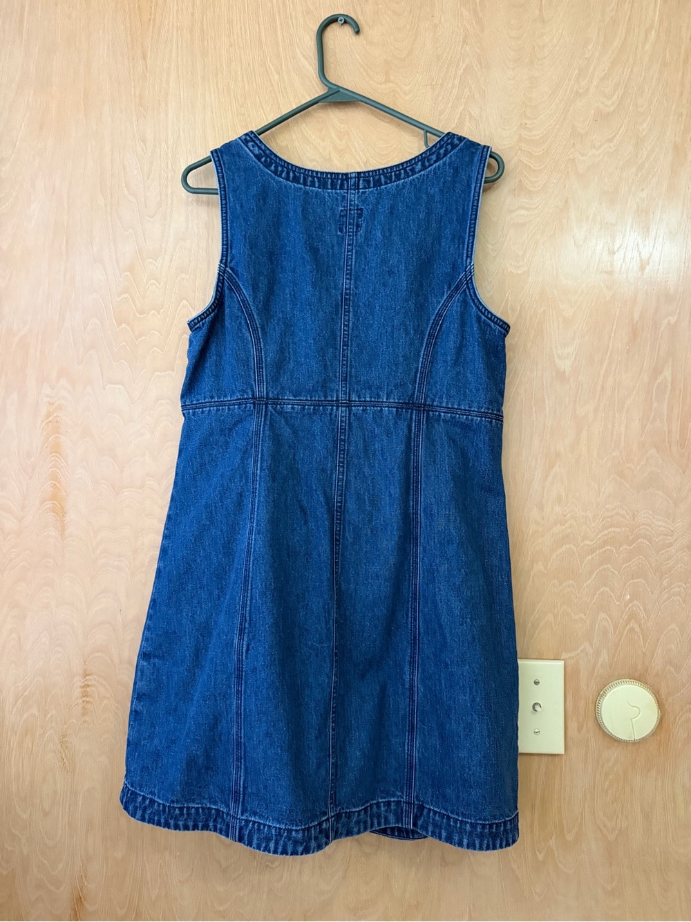 GAP Blue Denim Button-Front Mini Dress - Picture 3 of 5